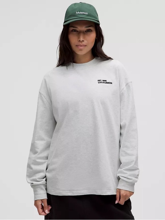 lululemon athletica Tops - Lululemon Heavyweight Cotton Crewneck Long-Sleeve Shirt - HCULG, Size S